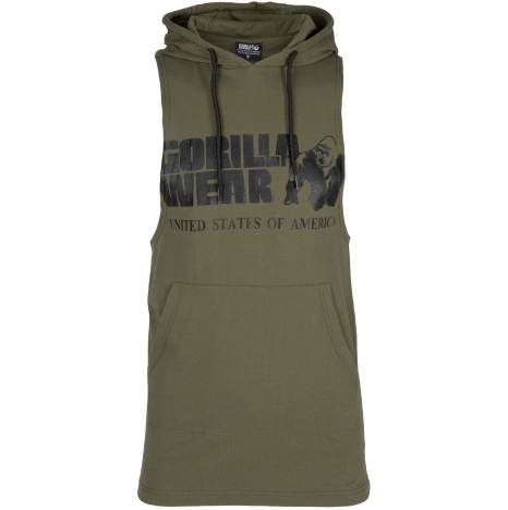 ROGERS HOODED TANK TOP - ARMY GREEN
