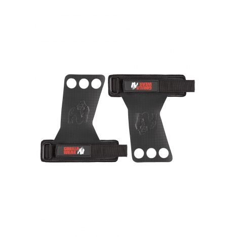 3-HOLE CARBON LIFTING GRIPS – BLACK  