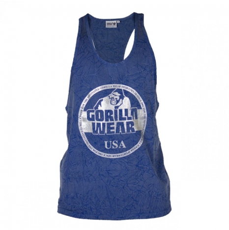 MILL VALLEY TANK TOP - ROYAL BLUE/SILVER