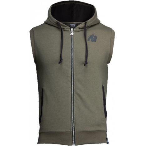 SPRINGFIELD S/L ZIPPED HOODIE - ARMY GREEN