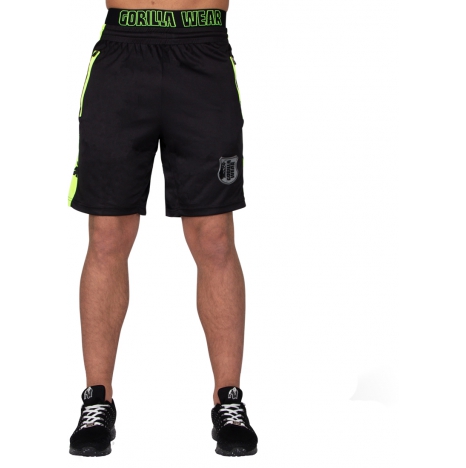 SHELBY SHORTS - BLACK/NEON LIME