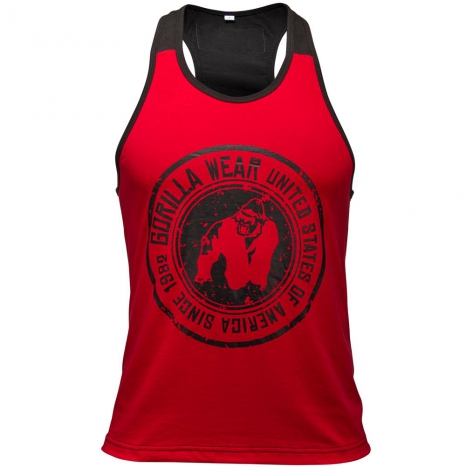 ROSWELL TANK TOP - RED/BLACK